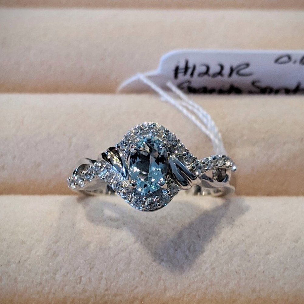 Espirito Santo Aquamarine & Zircon Ring